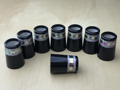 8 piezas .355" / .370" Holograma Brillo Anillos Hierro Cuña Virola OD:0.55" Epon  Foto 1 de 3