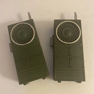 Vintage 1982 GI JOE Walkie Talkie Set Green Untested NASTA No Stickers - Picture 1 of 6