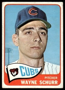 1965 Topps Wayne Schurr Chicago Cubs #149