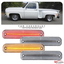 Front Rear LED Side Marker Lamp For 1973-1991 Chevy C/K R/V 10 20 30 R3500 V3500