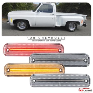 Front Rear LED Side Marker Lamp For 1973-1991 Chevy C/K R/V 10 20 30 R3500 V3500 - Picture 1 of 13