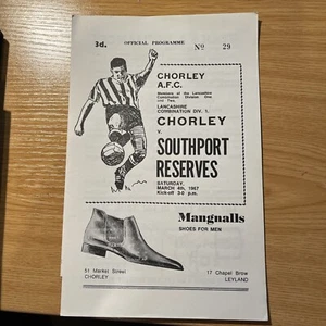 CHORLEY v SOUTHPORT RESERVES 1966/7. - Picture 1 of 1