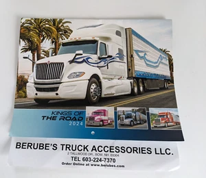 Berube's Truck Accessories Kings of the Road 2024 Calendario Big Rigs Arco NH AA9U - Foto 1 di 3