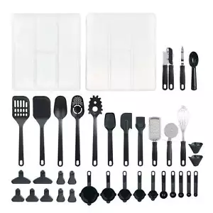 36 Piece Kitchen Gadget Set with Kitchen Cooking Utensils, and Drawer Organizer - Picture 1 of 14