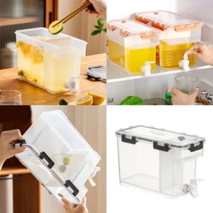 Iced Beverage Container Leak Proof Fridge Dispenser with Tap Cocktails Kettle - Bild 1 von 14