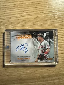 MIKE TRUUT Lone Star Signatures #5/5 Automático | 2022 Stadium Club ANGELS SP Naranja - Imagen 1 de 5