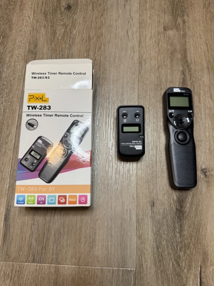 Pixel Pro TW-283 Wireless Timer Remote Control Shutter Release Sony Camera Photo - Image 1 of 4