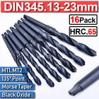 DIN345 Black Oxide Hardened HSS Shank Twist Wood Plastic Morse Taper Drill Bit