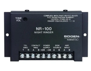 Bogen Communications NR-100 Night Ringer NR100 Alert System 24VDC 300mA - Picture 1 of 3