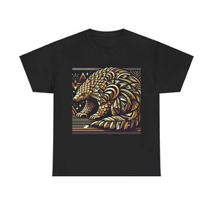 Camiseta Unisex Adulto Estilo Art Deco Geométrico Pangolín Amante de los Animales Regalo Divertido Camiseta - Imagen 1 de 12