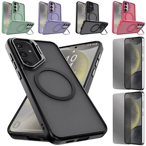 For Samsung S24 FE/Plus/Ultra Magnetic Case Stand Cover / Privacy Tempered Glass - Bild 1 von 44