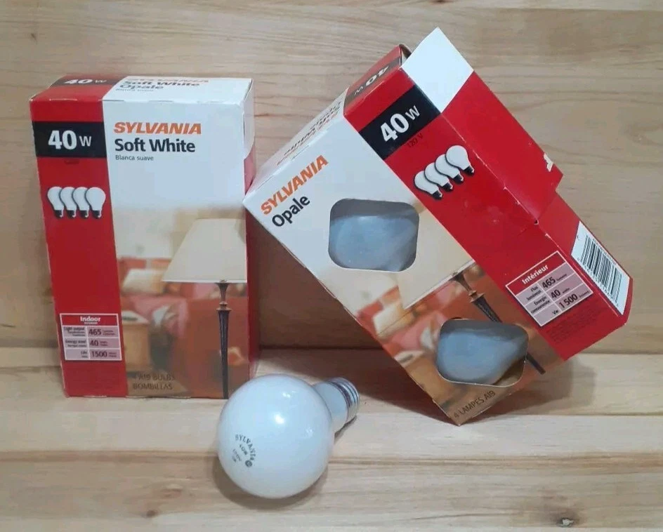 2[4packs]:  SYLVANIA 40Watt Soft White Light Bulb A19 ENERGY SAVING!!! - Image 1 of 1