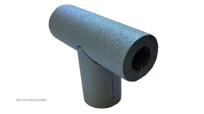 Rohrisolierung PE T-Stück 15 - 42mm Innendurchmesser 13mm Dämmung selbstklebend - Bild 1 von 2