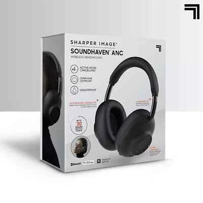 SHARPER IMAGE Sound Haven Active Noise Cancelling Over Ear Headphones - Image 1 of 4