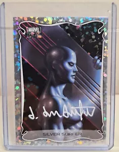 2022 Marvel Masterpieces Holofoil Silver Surfer DAN DOS SANTOS AUTOGRAPH OAX Ex. - Picture 1 of 2