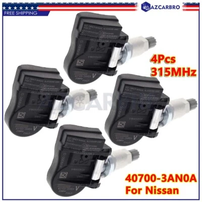 Juego (4) Sensor de presión de neumáticos para Nissan Frontier Versa Sentra Máxima NV200 Altima Foto 1 de 4