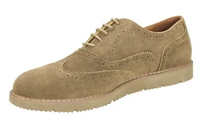 Scarpe Francesine uomo Class eleganti Beige Chelsea scamosciate casual - Foto 1 di 3