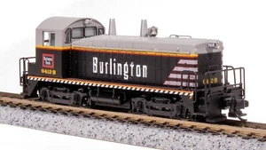 Broadway Limited 7487 N Scale Burlington EMD NW2 Diesel Locomotive #9412B - Picture 1 of 10