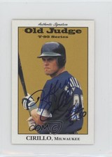 1995 Signature Rookies Old Judge T-95 Minis Auto /5750 Jeff Cirillo #10 Auto