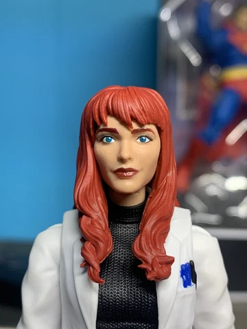 Marvel Legends Mary Jane Watson HEAD ONLY 1/12 Scale Fully Painted Custom Cover