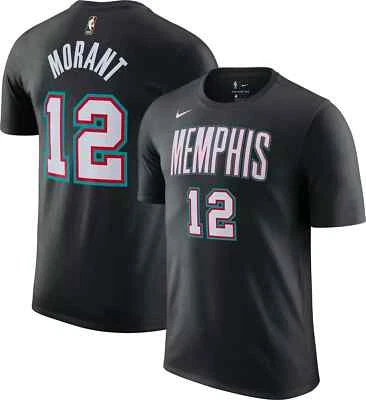 Ja Morant Memphis Grizzlies Nike Hardwood Classic Name & Number T-Shirt Men NBA - Image 1 of 4