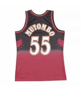 ✅M&N Swingman Mesh Jersey Atlanta Hawks 96-97 Dikembe Mutombo (Large)✔️ - Bild 1 von 4