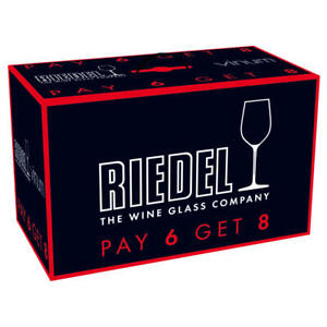 Riedel Vinum Kauf 8 Zahl 6, 8 x Cabernet Sauvignon, Rotweinglas, 610 ml, 7416/0