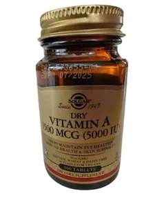 Vitamin A Solgar - 100 Tabletten - Bild 1 von 4