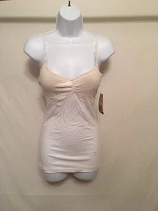 L.E.I. Girls delaney lace trim mold cup tank small white - Picture 1 of 3