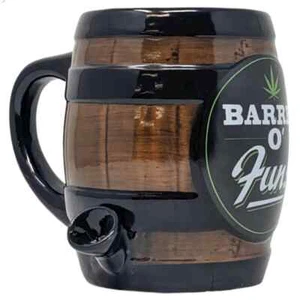 High Point Ceramic Barrel of Fun Mug Hand Pipe - Picture 1 of 2