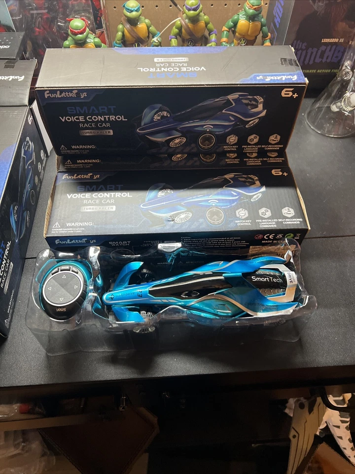 Fun Little Toys Smart Voice Control High Speed Racing Car Blue *unopened*