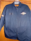 HARLEY DAVIDSON MOTORCYCLE SHOP-MECHANIC INSULATED JACKET USED/RECYCLED SIZE: L