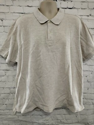 Camisa estilo polo manga corta tostada clara Steve & Barry's para hombre talla XXL Foto 1 de 4