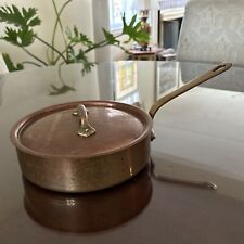 Vintage WILLIAMS SONOMA 8” Copper Saute Pan w/ Lid Made in FRANCE — Beautiful