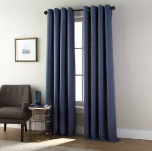 Doris Window Curtain Panel, Navy Blue, Size 54 x 84" (Single) NWT - Picture 1 of 5