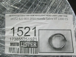 HONDA SABER 1300 OEM HEADLIGHT LAMP TRIM 2010-2015 - Picture 1 of 3
