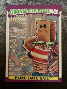 Vintage Fleer 1986 Original Grossville High Collector Card No 12 Blind Date Kate - Picture 1 of 2