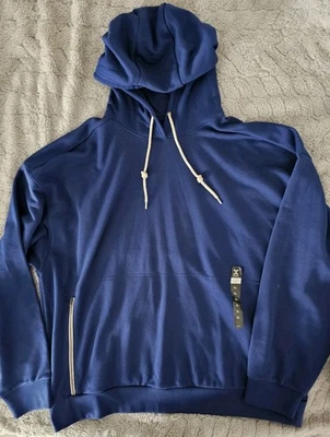 Sudadera con capucha Xersion XL de felpa francesa para hombre azul profundidad tacto suave nueva con etiquetas Foto 1 de 3