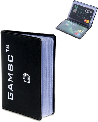 Porta Carte Di Credito Uomo Schermato Rfid - GAMBC® - Porta Tessere Uomo - Immagine 1 di 4
