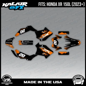 Graphics Decal Kit for Honda XR150L XR 125L ( 2023+) Spear Series - Orange - Picture 1 of 4