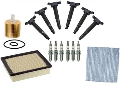Bobinas de encendido bujías filtro de cabina de aire de aceite para Toyota Sienna 3,5 L 11-16 Foto 1 de 4