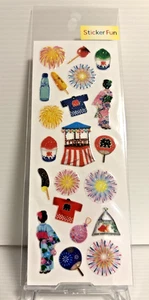 Japanese Sammer Festival Stickers kawaii Cute Made In Japan - Picture 1 of 2
