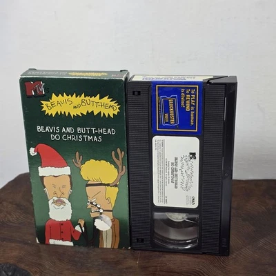 Beavis and Butt-Head Do Christmas VHS 1996 MTV Home Video Tested Working - Image 1 of 4