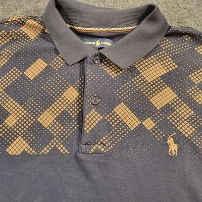 Polo Ralph Lauren Para Hombre Talla 6XL Negro Marrón Suave Lujo Patrón Argyle En la Parte Superior Foto 1 de 4
