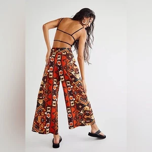 Free People Menocra Cropped Printed Hose Größe 2 - Bild 1 von 5