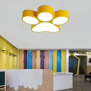 Cartoon Dog Paw Flush Mount Ceiling Light Fixture Children Room Dog Footprint... - Picture 1 of 7
