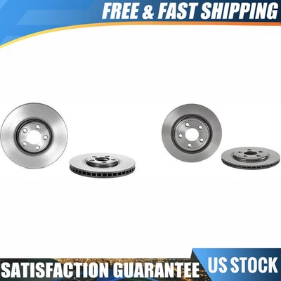 Juego de rotores de freno delanteros y traseros Brembo recubiertos OE para Jaguar Vanden Plas 2004 Foto 1 de 4