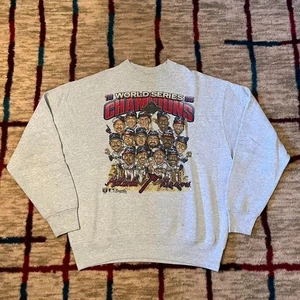 Atlanta Braves World Series Caricature Crewneck Sweatshirt AN61316 - Picture 1 of 2