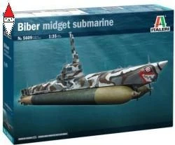 ITALERI 1/35 U-BOOT BIBER MIDGET SUBMARINE - Immagine 1 di 1