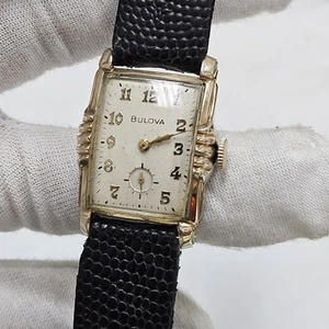 Vintage Bulova 1953 President "A" 21 Jewels Cal 10BM Dress Watch Sub-Second Deco - Bild 1 von 10